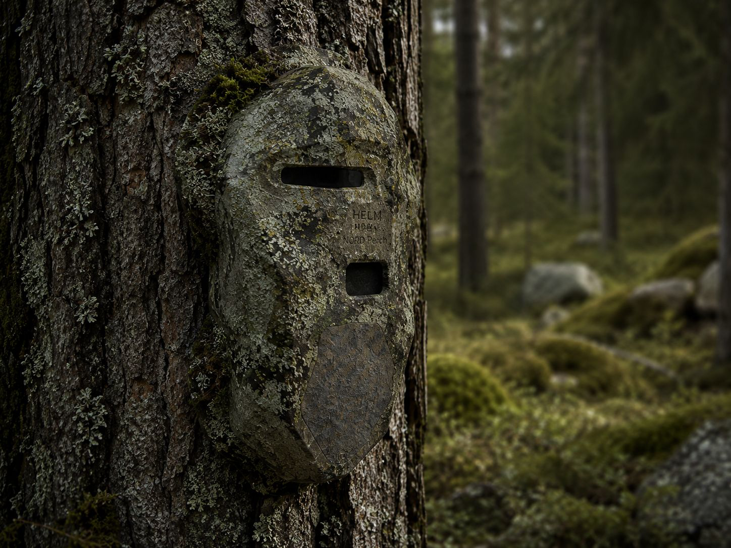 HELM sensor perched on tree
